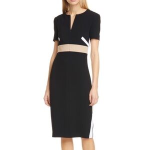 JUDITH & CHARLES Cast Colorblock Dress Black and White Size 12